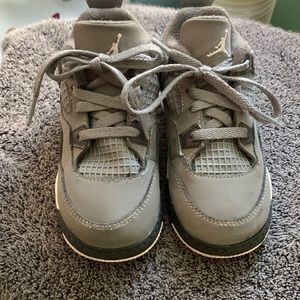 Jordan 4 Retro toddler size 8c grey